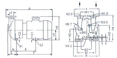 2BV真空泵安裝圖3